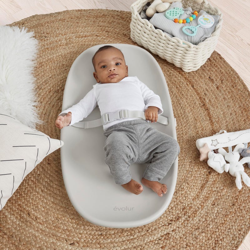 Evolur Eva Baby Changing Pad in Light Gray, Soft, Lightweight and Portable Changing Pad, Fits All Changing Table, Waterproof Firm Padding - Image 2